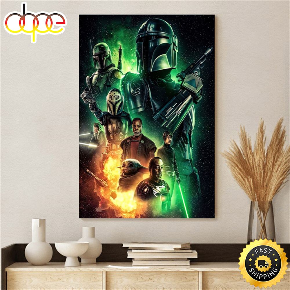 Star Wars The Madalorian Season 3 Poster Canvas Thrytm