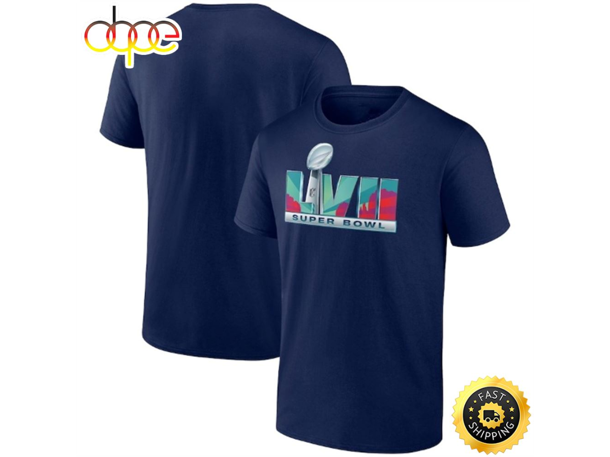 Super Bowl LVII Fanatics Branded 2023 SB Logo Navy T Shirt