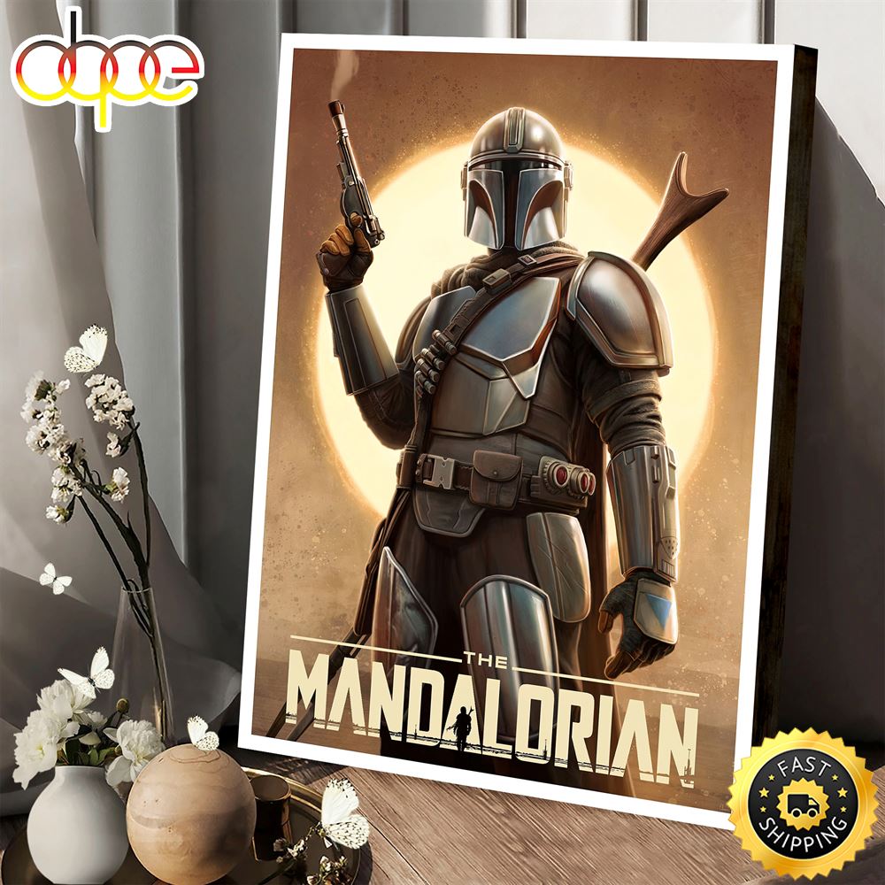 The Mandalorian Fan Art Poster Canvas