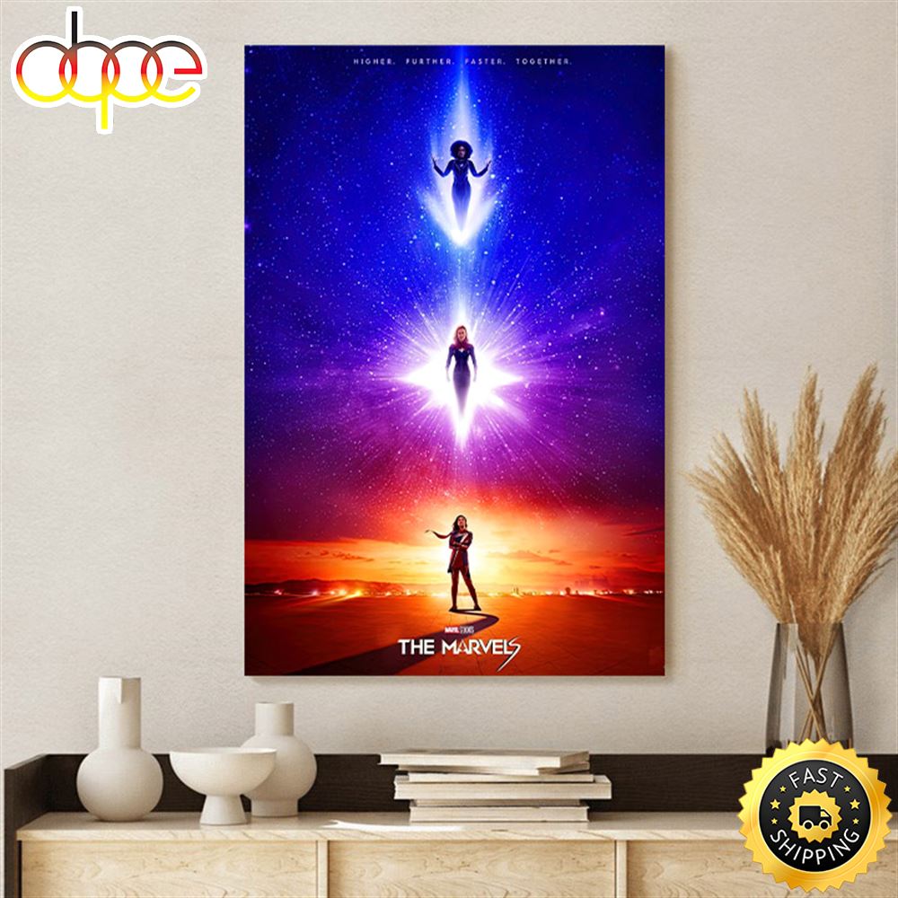 The Marvels Movie Poster Canvas 1