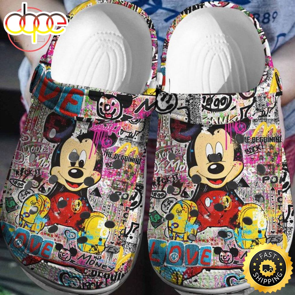 The Life Is Beautiful Mickey Mouse Crocs Crocband Cm5x3f