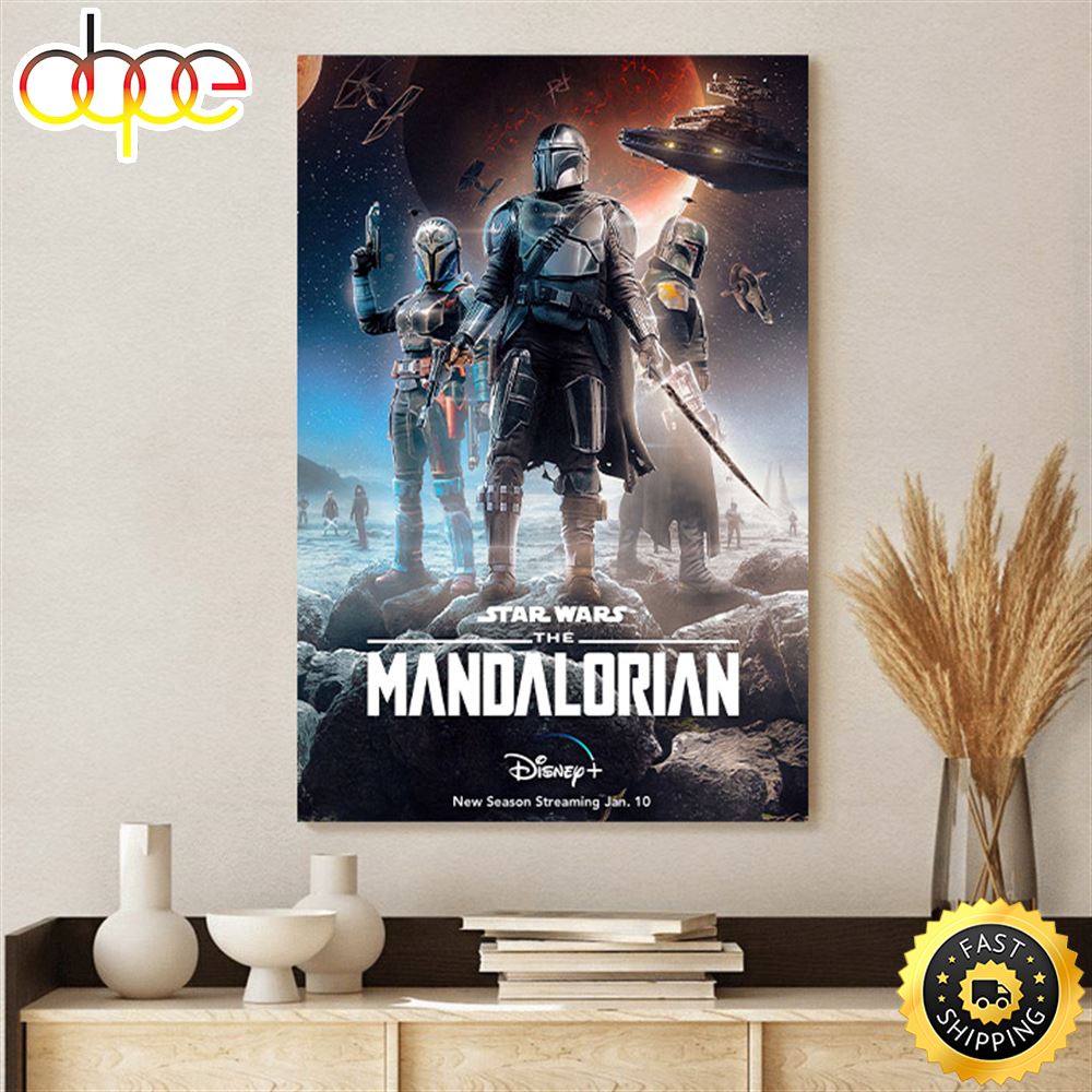 The Mandalorian Season 3 Fan Art Poster Canvas Rxinod