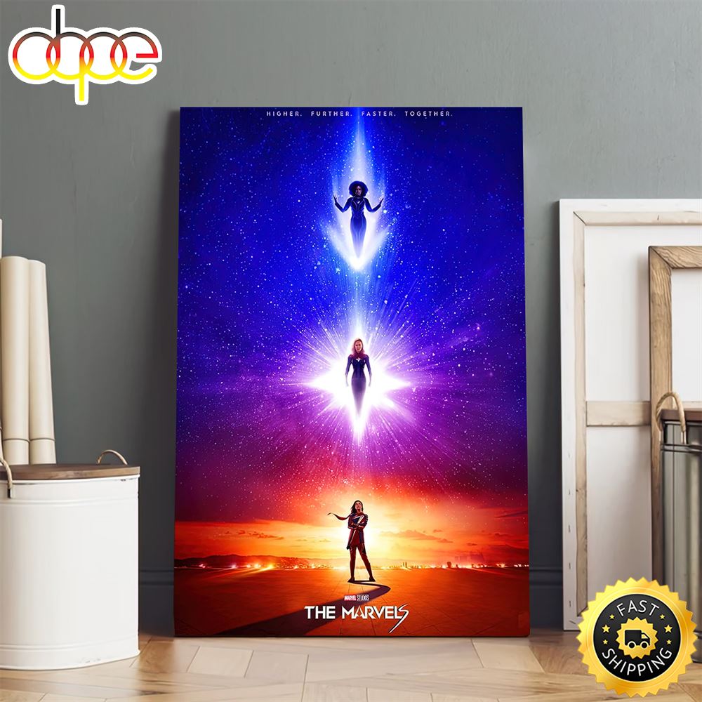 The Marvels Movie Poster Canvas R8ind9