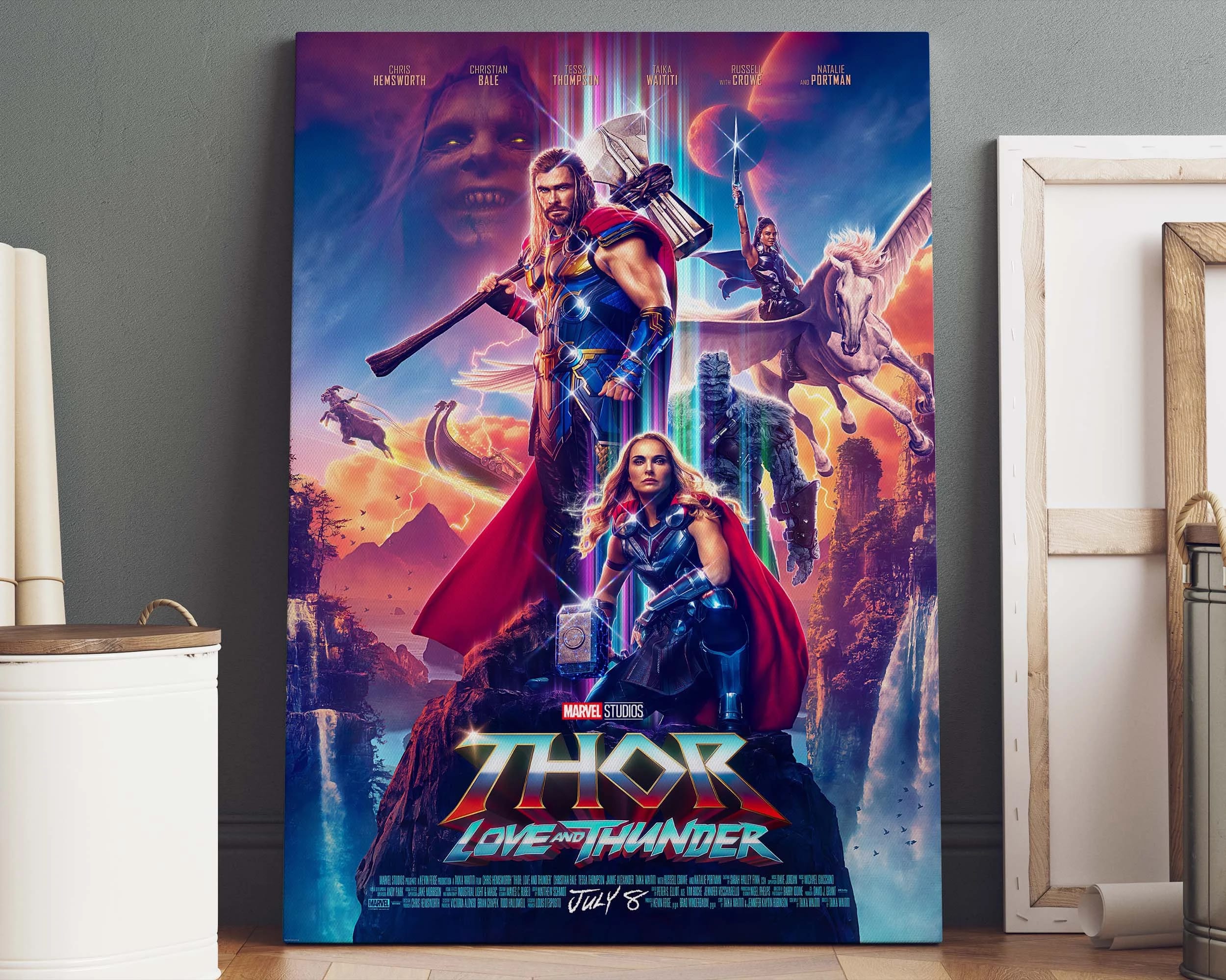 Thor Love And Thunder Wall Art Home Decor Poster Canvas Fweb0d