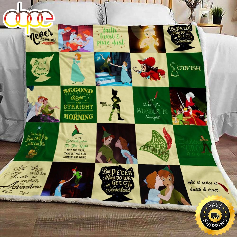 Tinker Bell Disney Blanket Gift For Fans Movie Disney Ubca6u