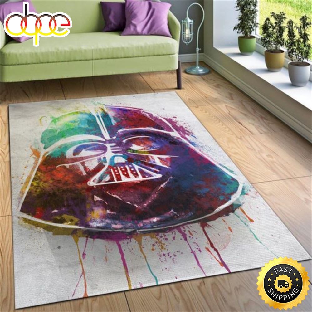 Vader Splashed Star Wars Gift For Fan Movie Star Wars Area Rug Carpet Thapft