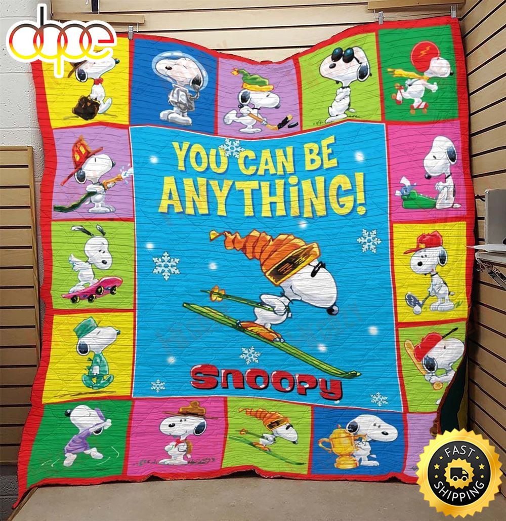 You Can Be Anything Snoopy The Peanuts Movie Snoopy Dog Blanket C1u3eh
