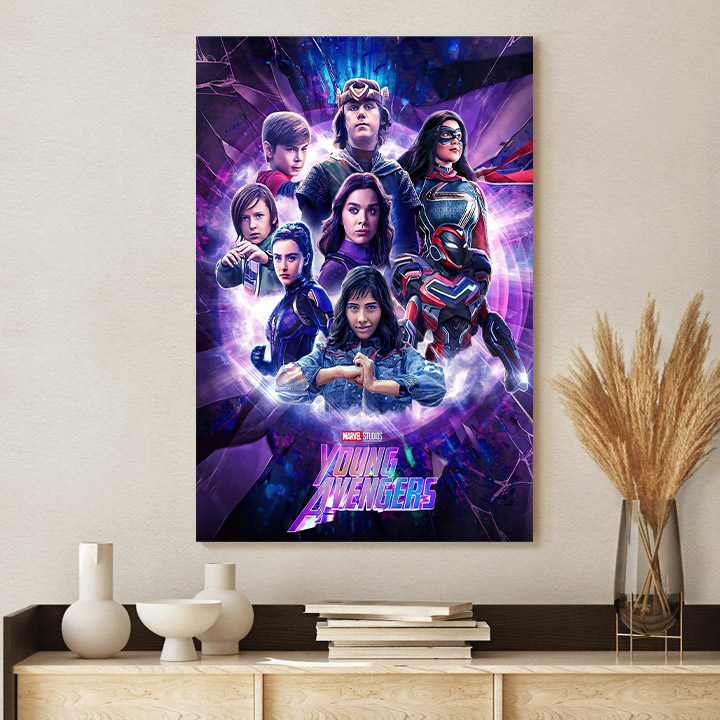 Young Avengers Of Marvels Poster Canvas 1.5