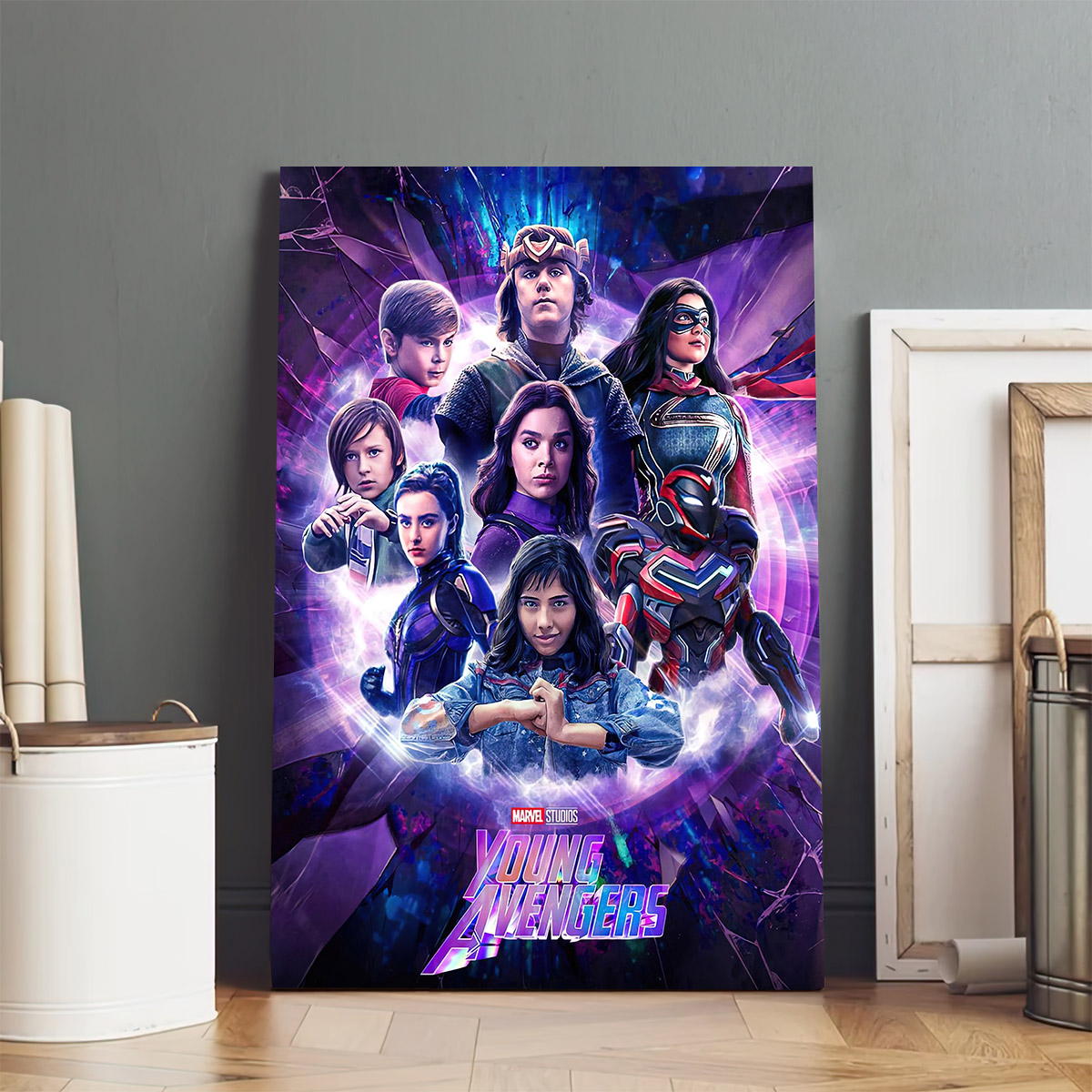 Young Avengers Of Marvels Poster Canvas B91xxu