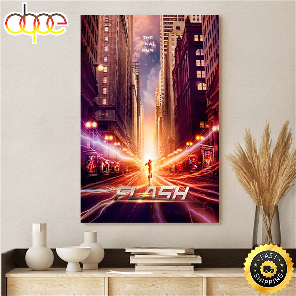 The Final Run Of The Flash Season 9 Poster Canvas Icyd6n