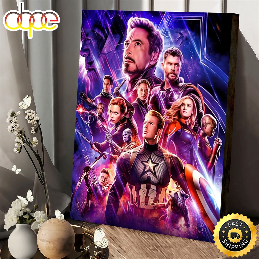 Avengers Endgame Marvel Studios 2023 Poster Canvas U6fpuw