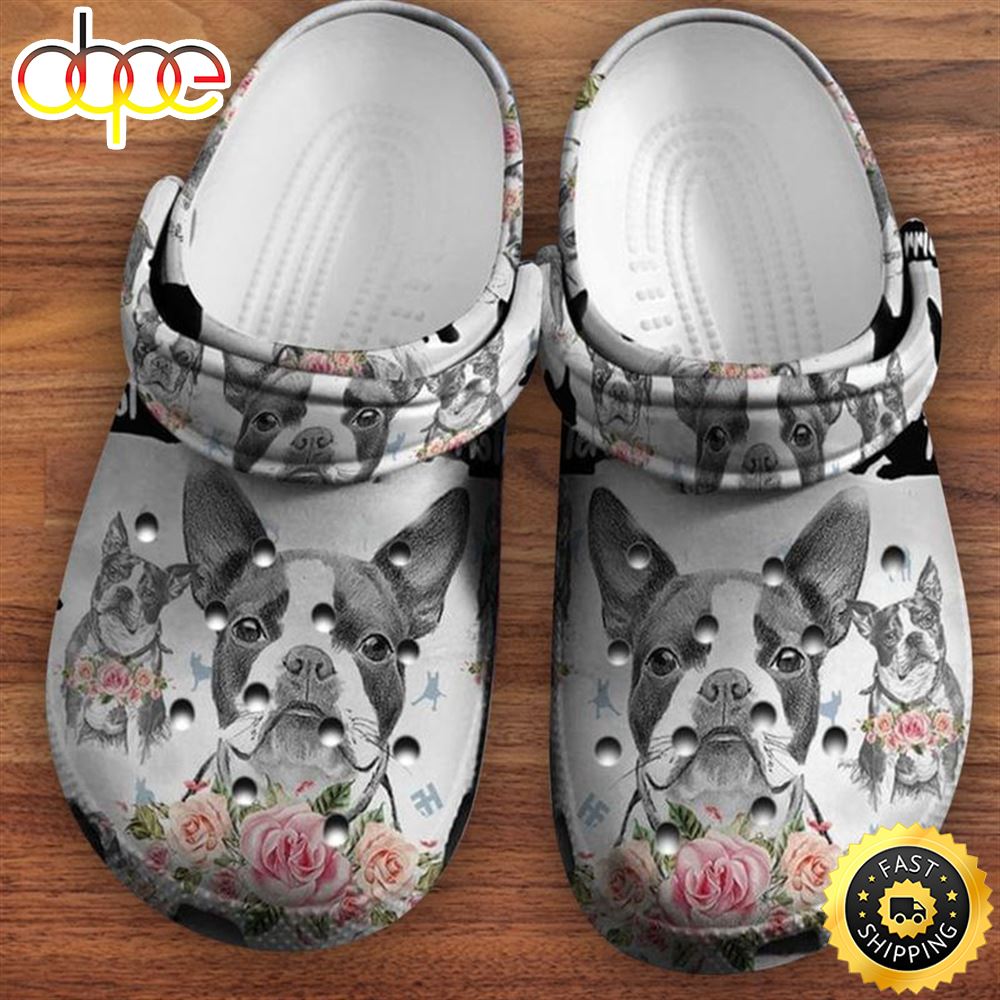 Boston Terriers Boston Terrier Dog Mom Happy Mother S Day Gift Crocs Clog Shoes Qisfk8