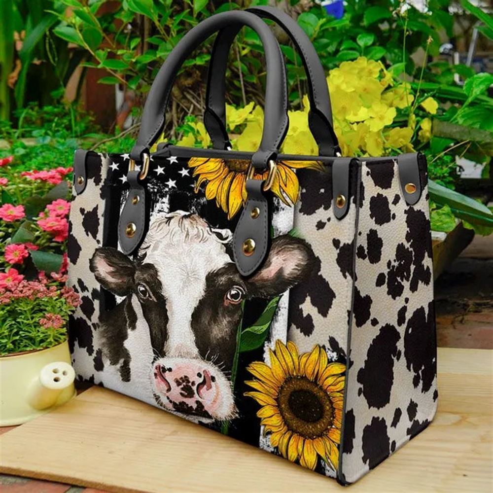 Cow Sunflower Leather Women Handbags Mother S Day Gifts For Mom 1 Vpmtv5