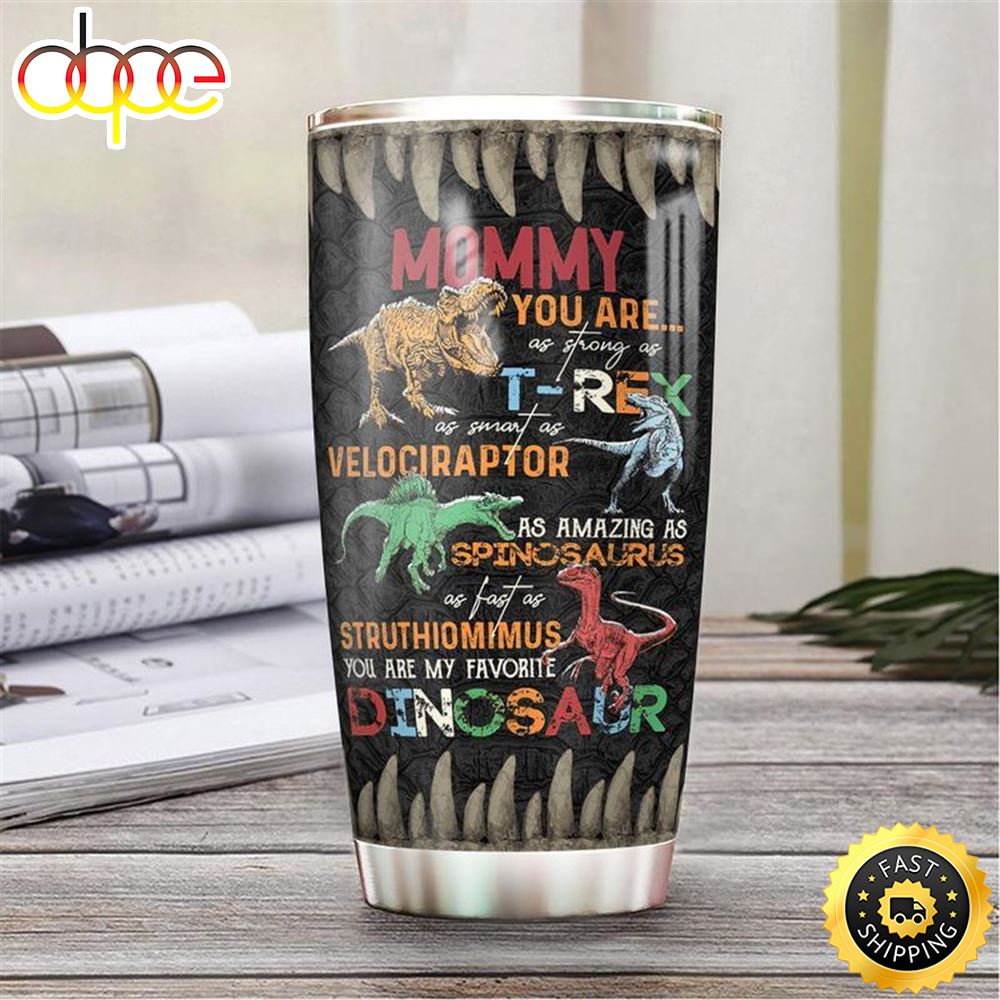 Dinosaur Mom Stainless Steel Tumbler Cup Swaqtd