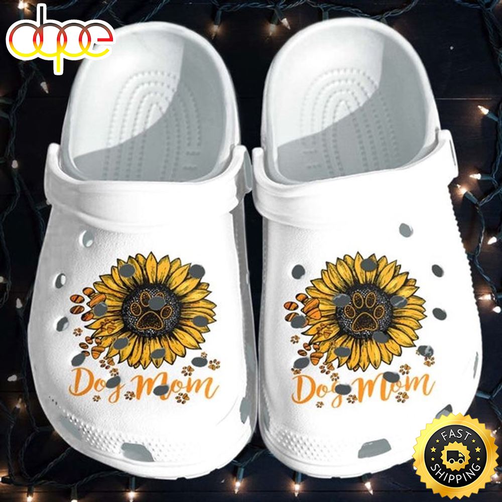 Dog Mom Sunflower Custom Shoes Mothers Day 2022For Women Grandm Crocs Clog Shoes Eyvwjp