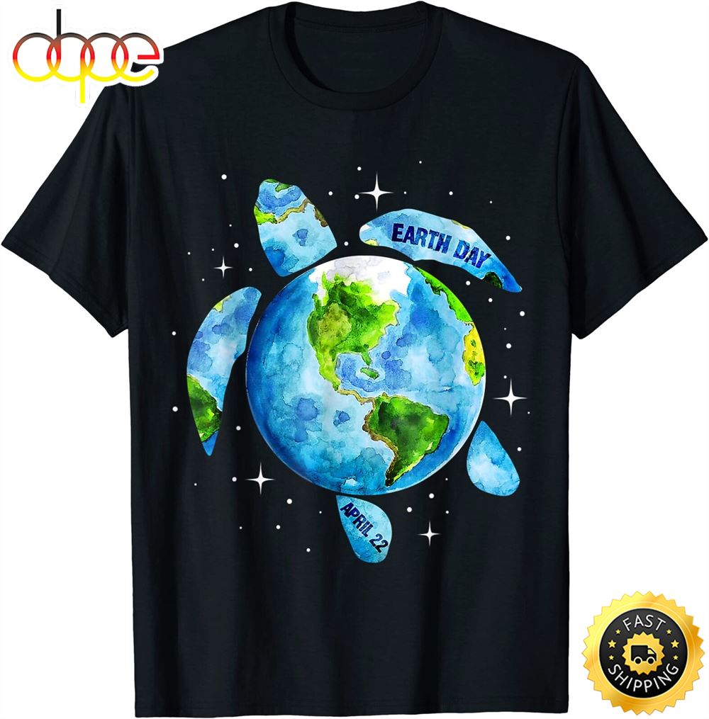 Earth Day 2023 Restore Earth Sea Turtle Art Save The Planet T Shirt Xnm2dj