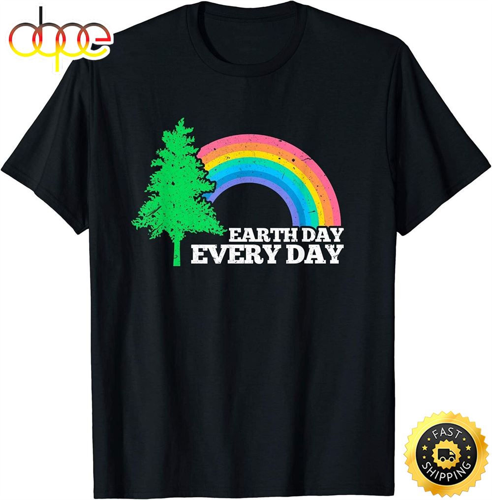 Earth Day Everyday Vintage Recycling T Shirt Tyy091