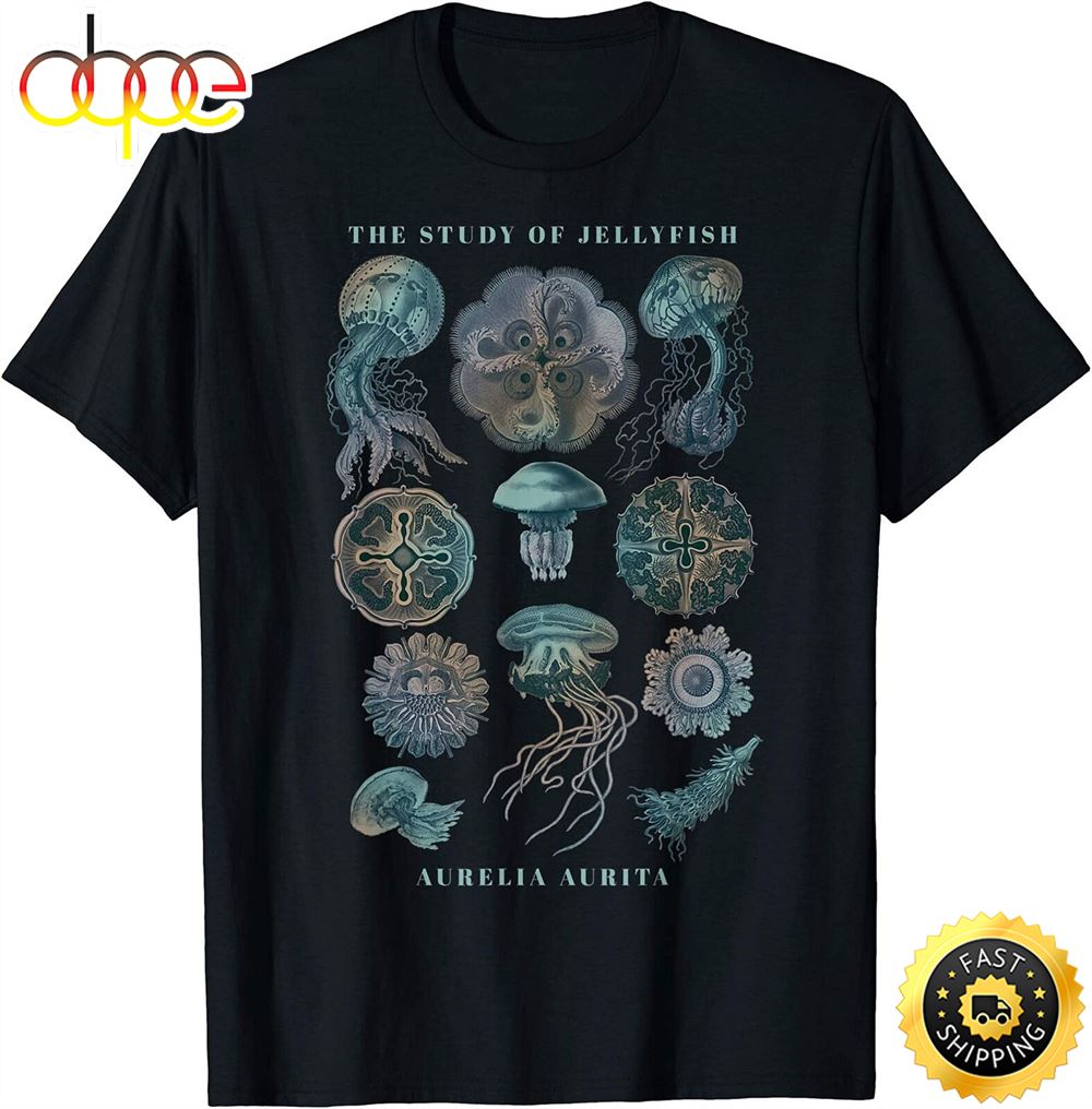 Earth Day The Study Of Jellyfish T Shirt Qgl6fp