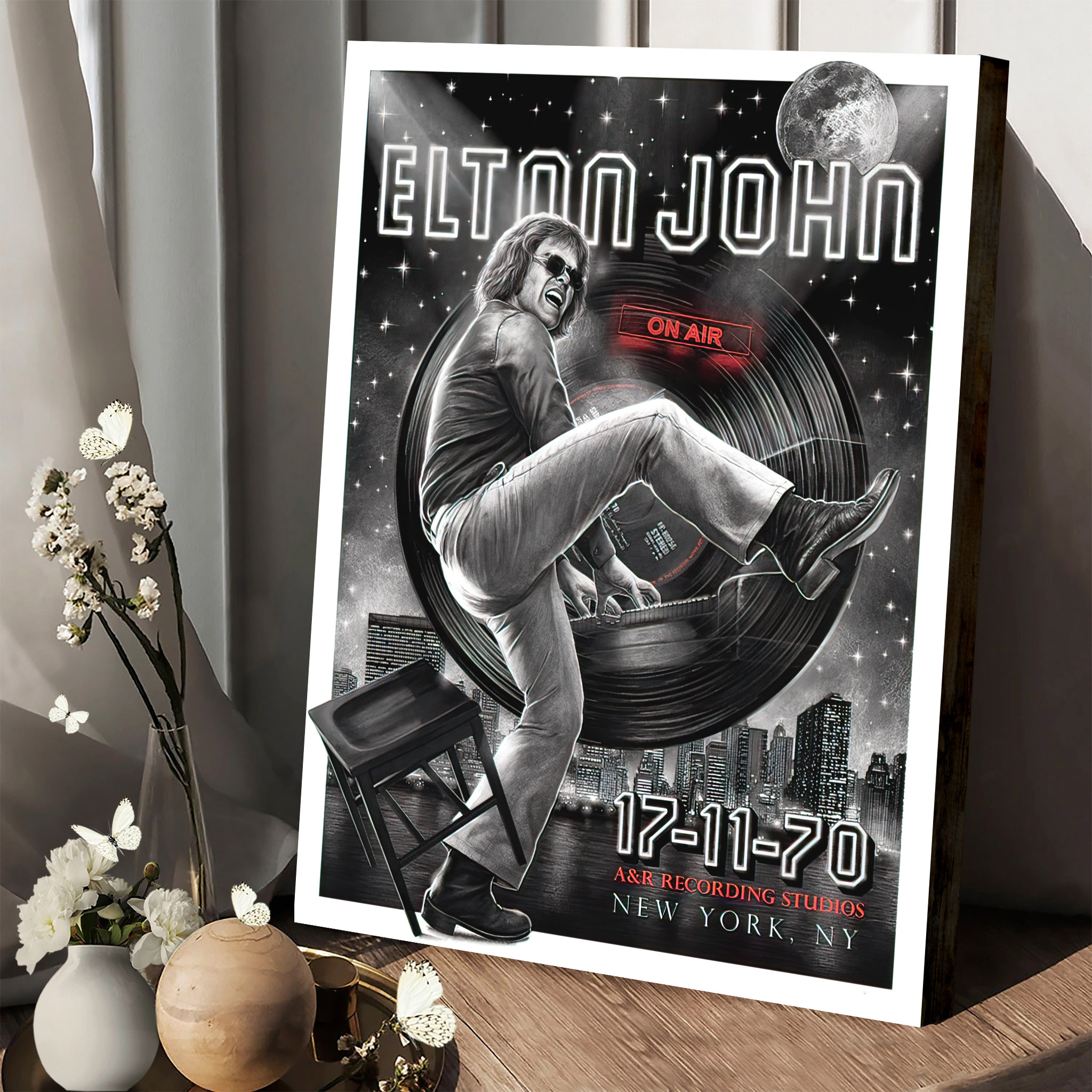 Elton John 171170 50th Anniversary Poster Canvas