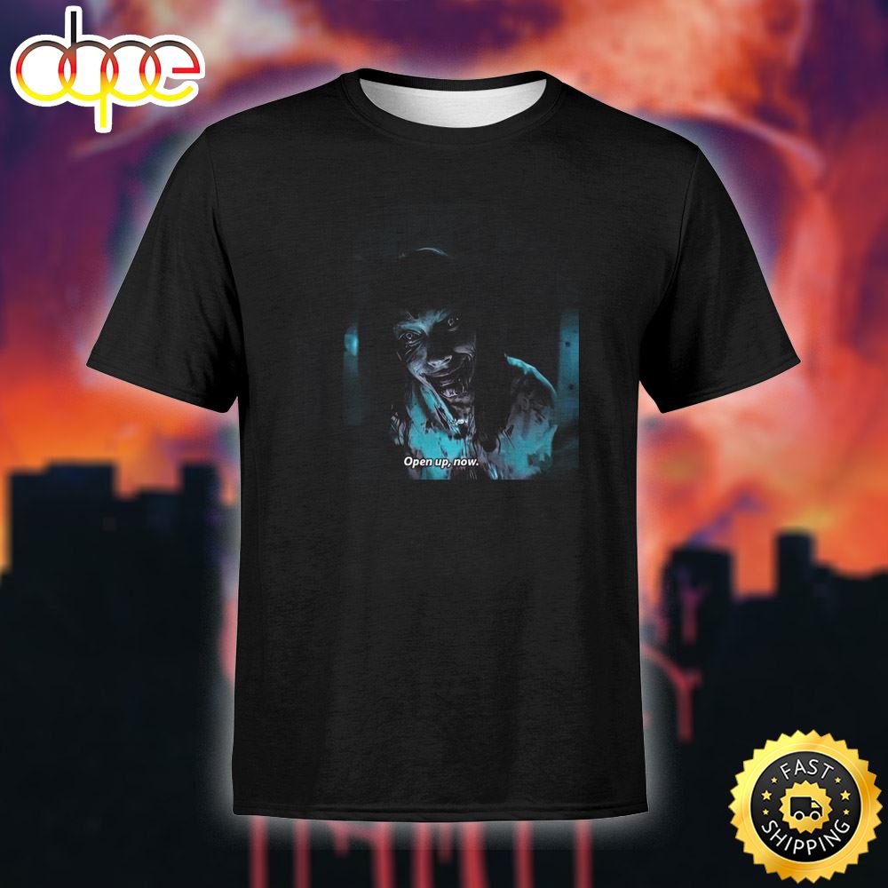 Evil Dead Rise Horrifying Open Up Unisex Black T Shirt G2e6d5