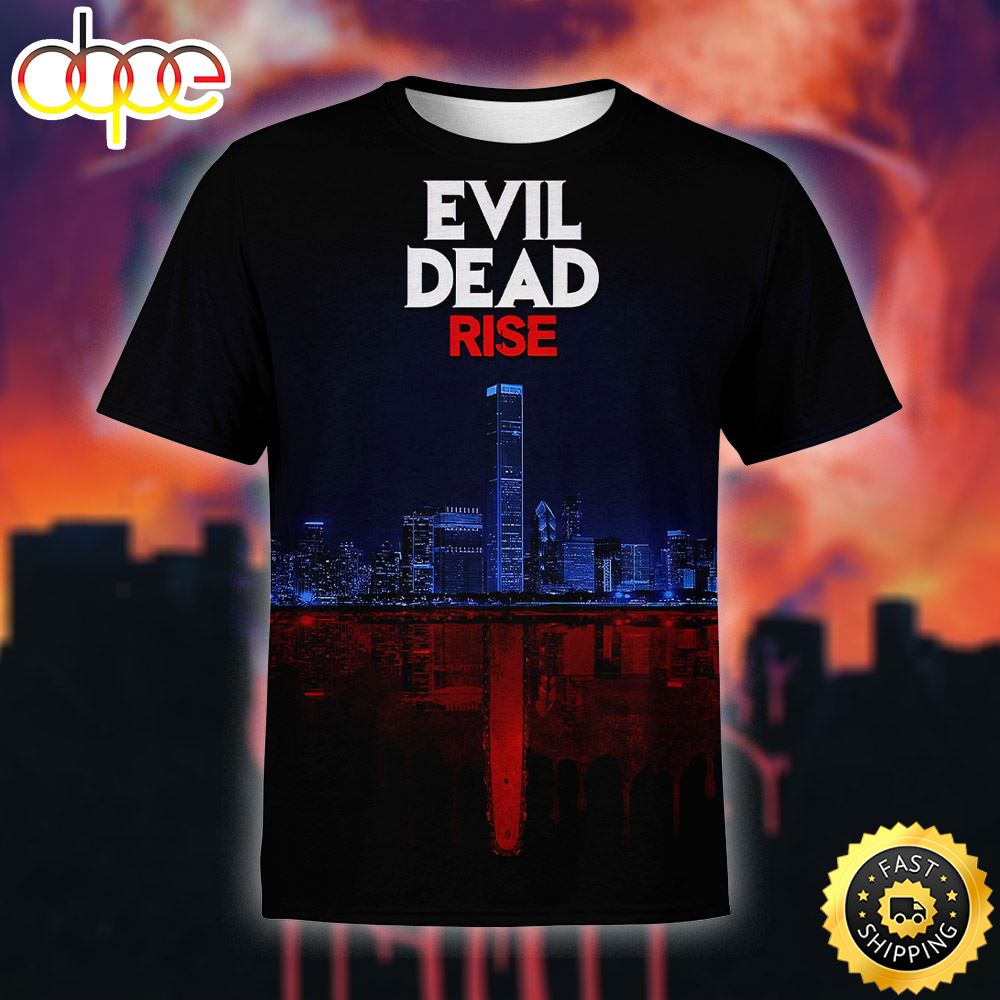 Evil Dead Rise The City 3d Shirt All Over Print D2mhom