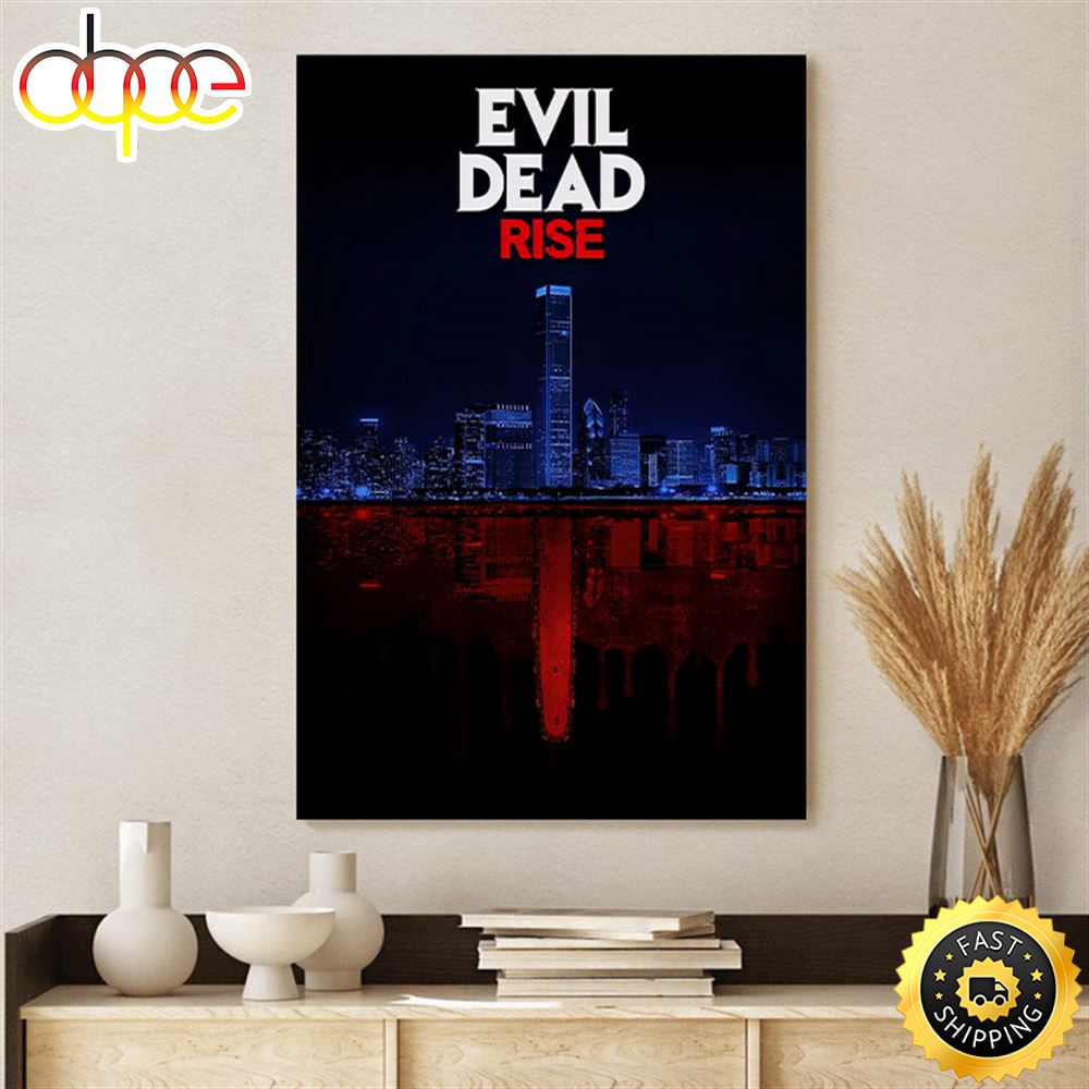 Evil Dead Rise The City Poster Canvas