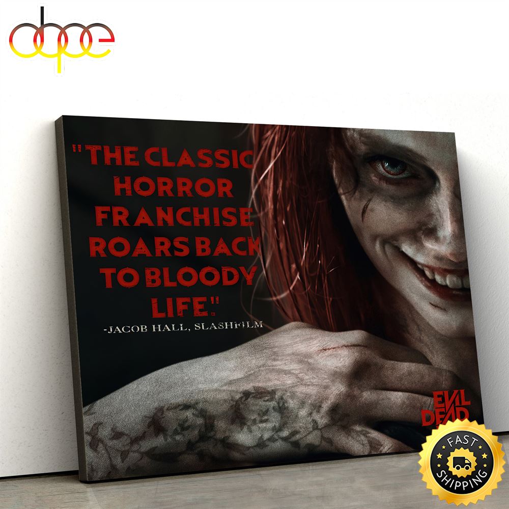 Evil Dead Rise The Class Horror Poster Canvas Xyxwvz