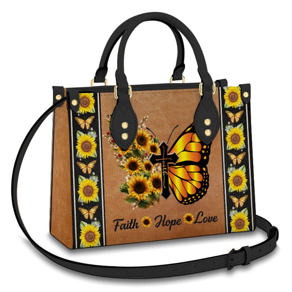 Faith Butterfly Sunflower Leather Women Handbags Mother S Day Gifts For Mom 1 N5oyll