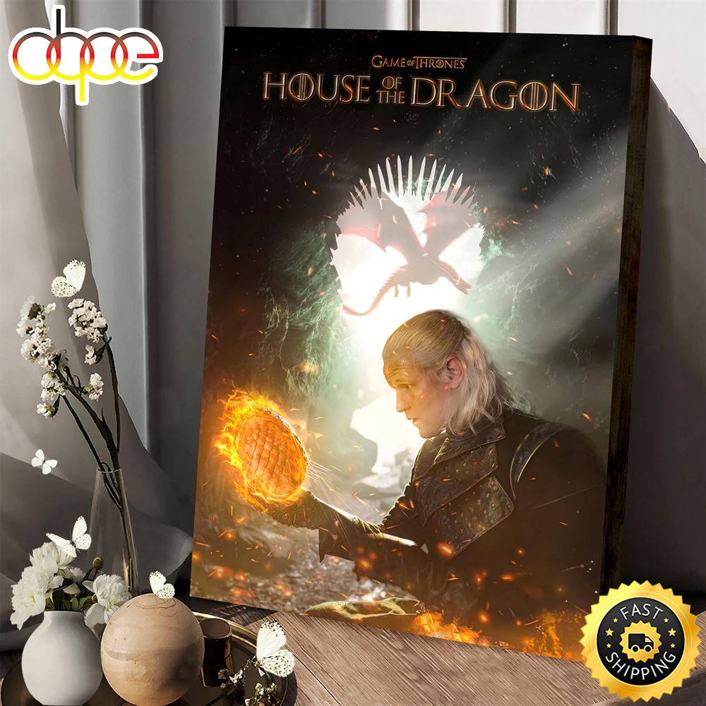 Game Of Thrones House Of The Dragon 2023 Poster Canvas Gdr4mn
