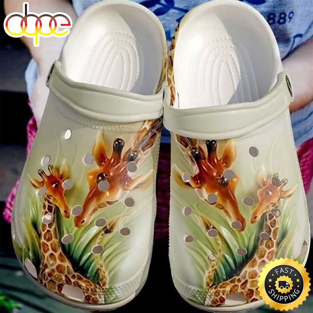 Giraffe Mother And Daughterclogvalentines Day Gift Crocs Clog Shoes Dkpcis