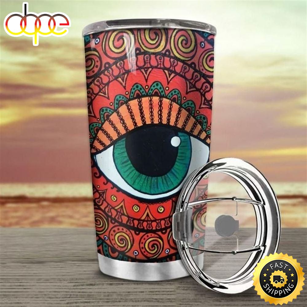 Hippie Eyes Stainless Steel Tumbler For Men And Women Mg3qpp