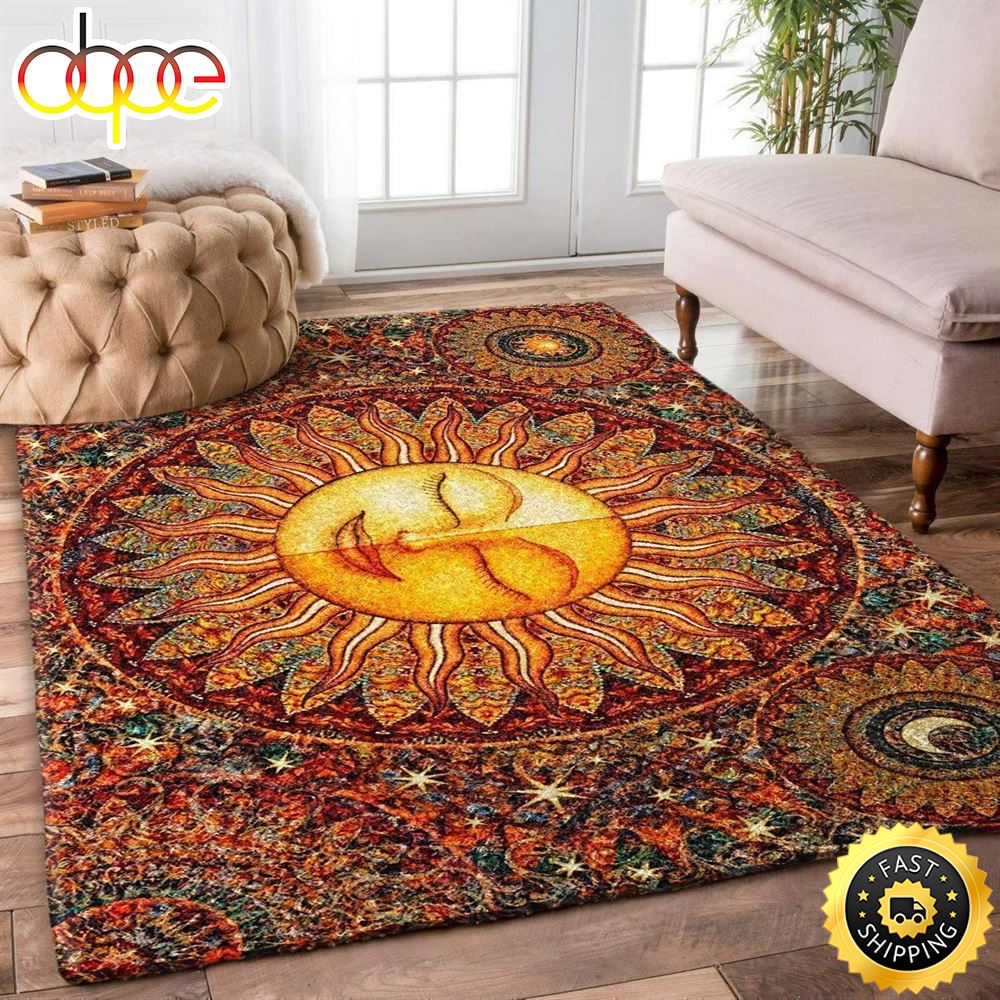 Hippie Gorgeous Sun Rectangle Carpet Rug Oy8gw7