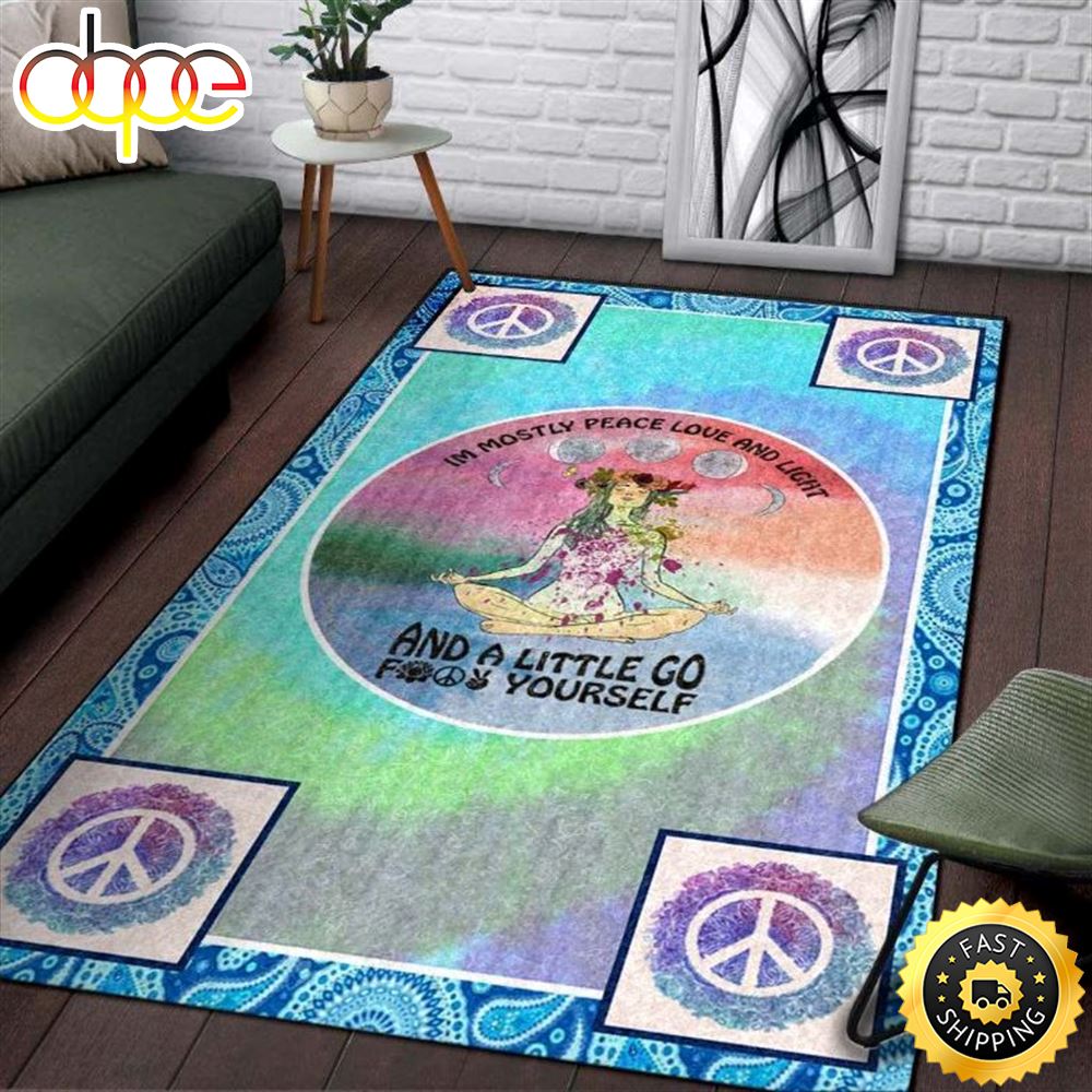 Hippie HN A Little Girl Yoga Rug Carpet S5vhai