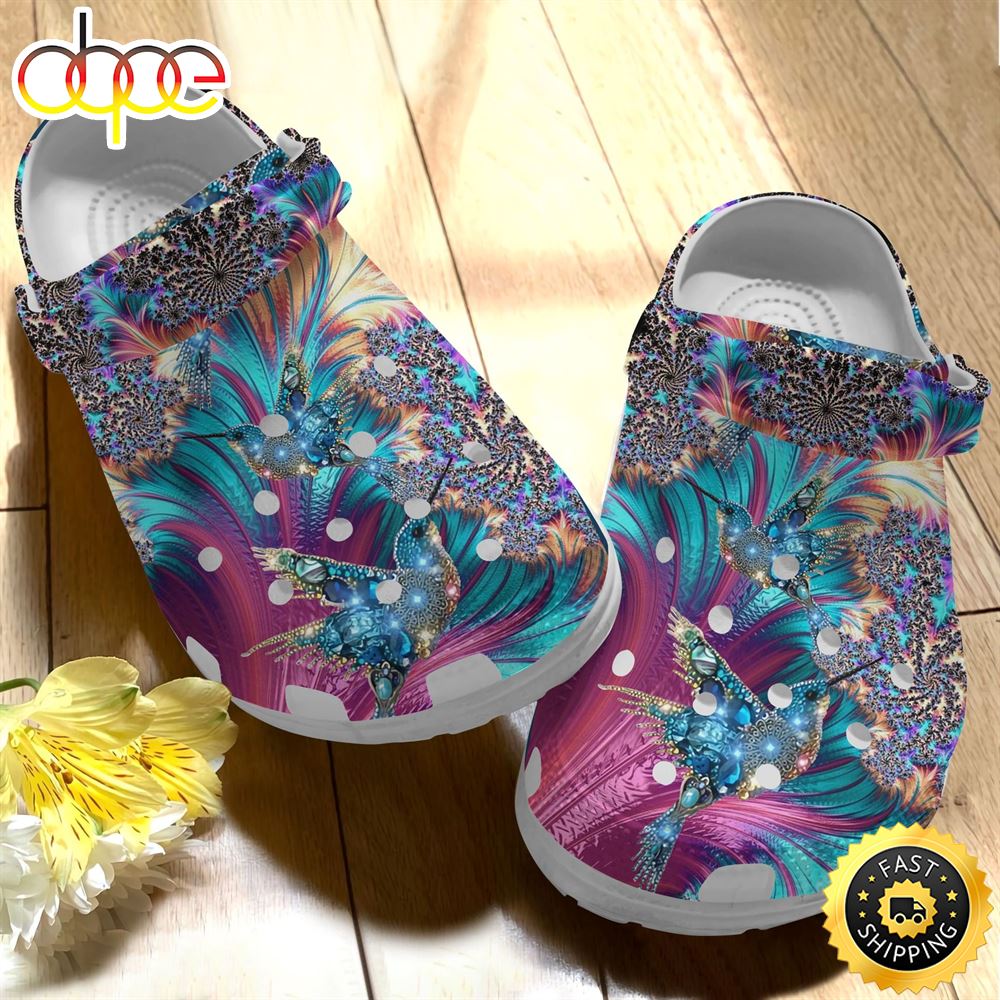 Hippie Hummingbird Shoes Clog Shoess Clogs Birthday Gift For Women Girl Vaikb6
