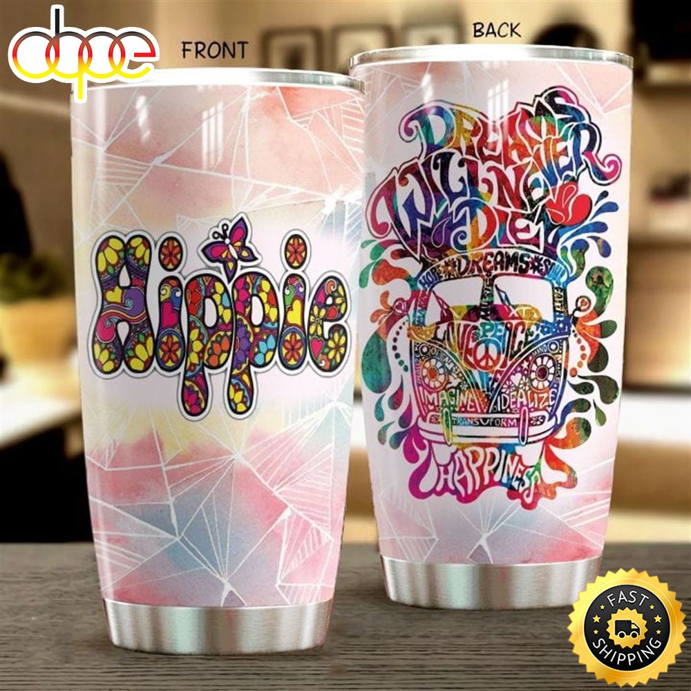 Hippie Van Color Hippie Stainless Steel Tumbler For Men And Women Uvshff
