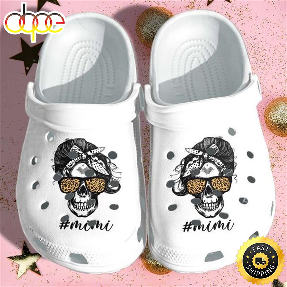 Mimi Tattoo Skull Shoes Croc Mothers Day Cool Nana Tattoo Perfect Family Crocs Clog Shoes 