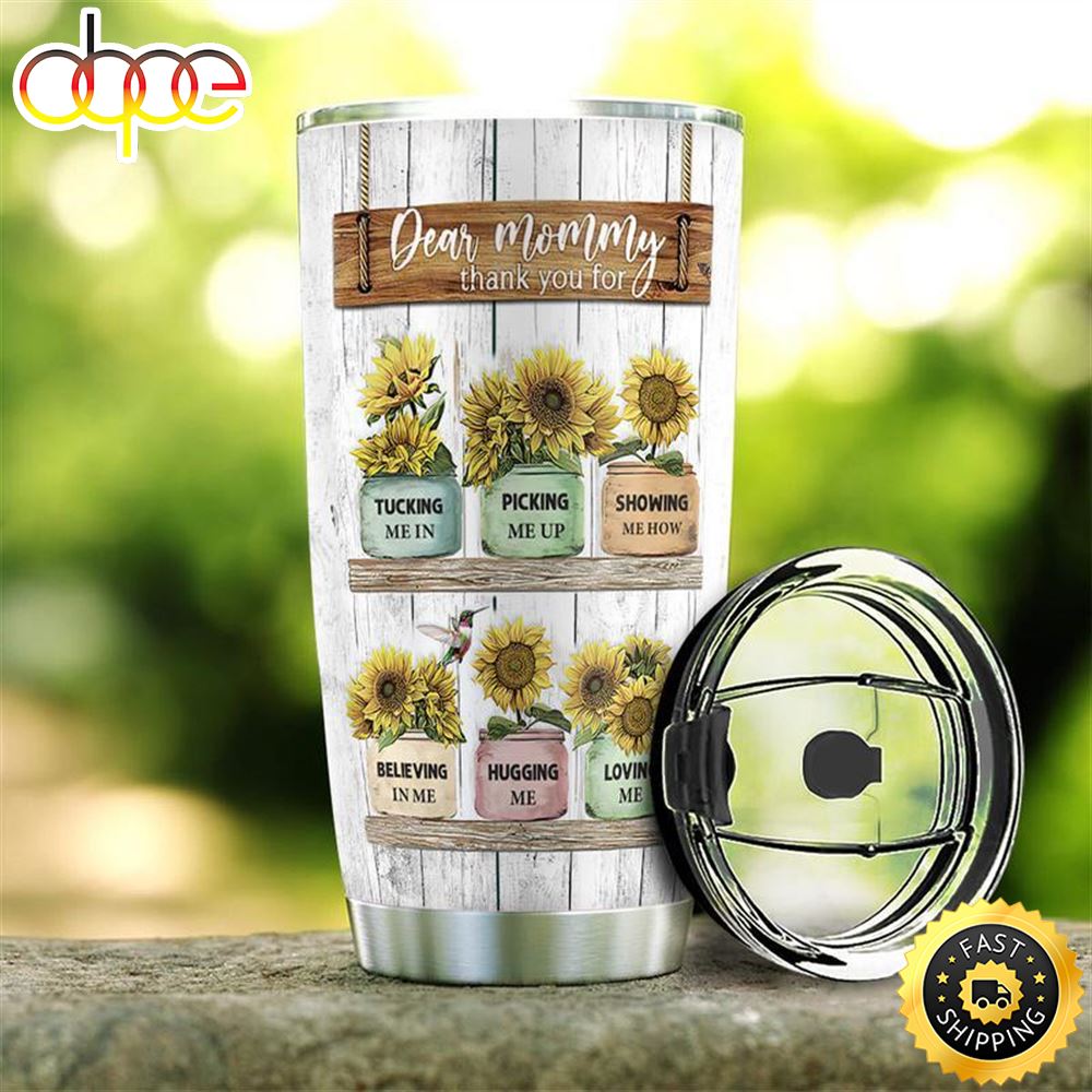 Mom Sunflower Stainless Steel Tumbler Cup Rowxzf