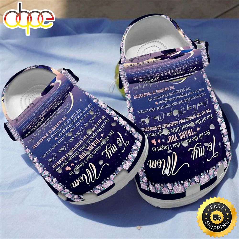 Mother Day Idea To My Mom Mother And Child Under The Night Sky Crocs Clog Shoes Kico57