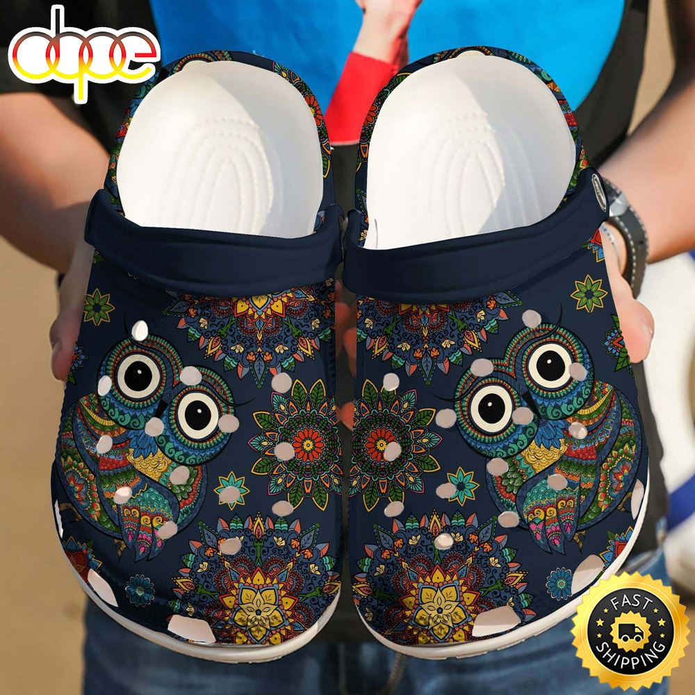 Owl Hippie Clog Shoess Shoes Clogs Gifts For Men Women