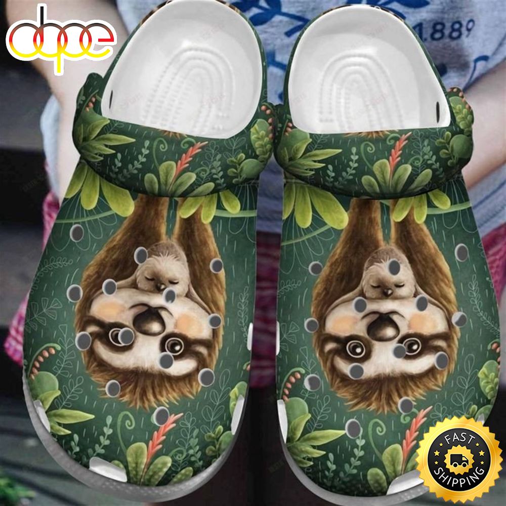 Sloth Mom Crocs Classic Clogs Shoes N54ivi