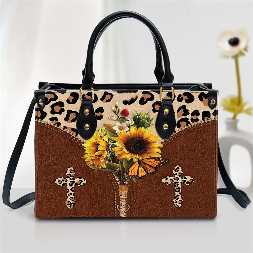 Sunflower Cross Leather Women Handbags Mother S Day Gifts For Mom 1 Nbthqm