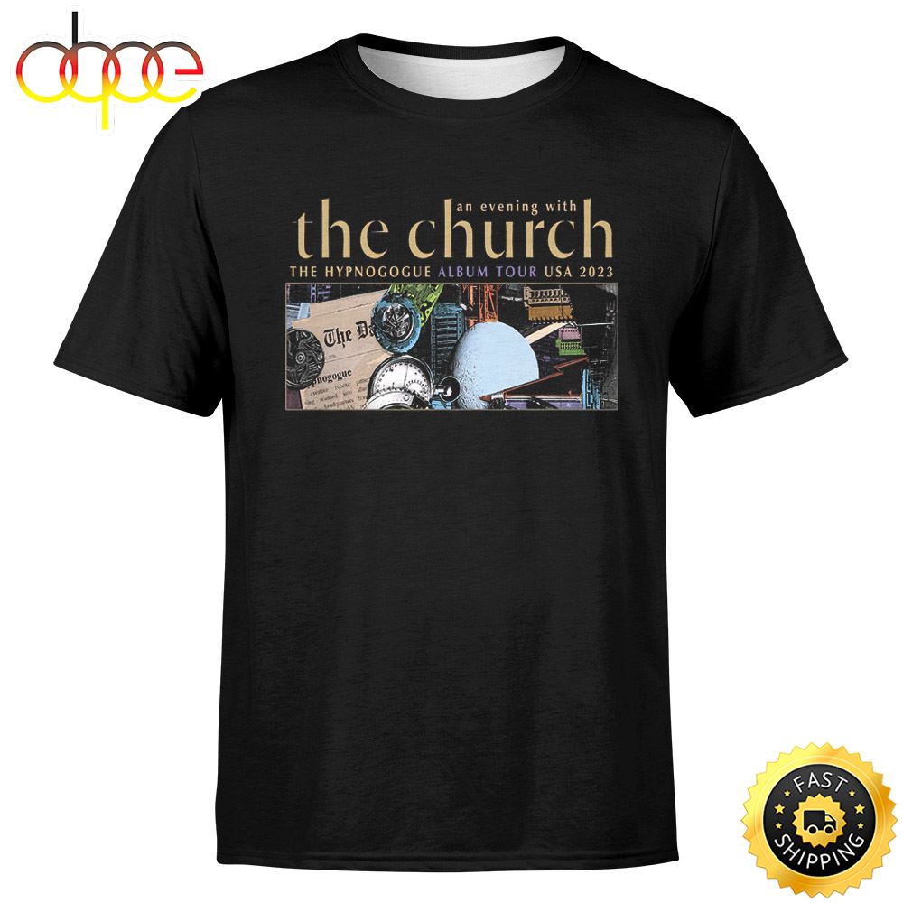 The Church The Hypnogogue Album USA Tour 2023 T Shirt Yh7uy6