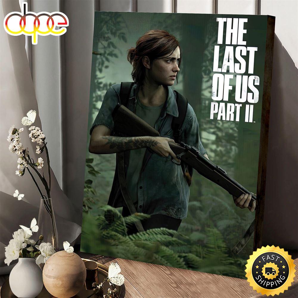 The Last Of Us 2 Ellie Poster Canvas Movie Gr1wek