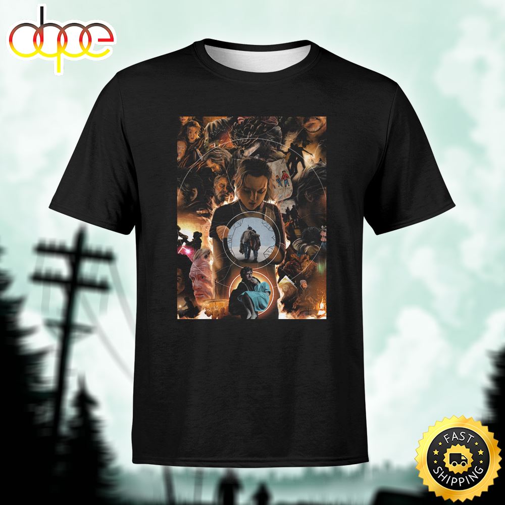 The Last Of Us Poster Movie Unisex Black T Shirt Qcj6fa