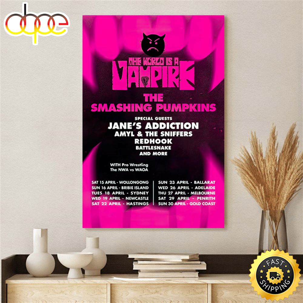 The Smashing Pumpkins Encabeza Nuevo Festival En 2023 Poster Canvas Bxzfs9
