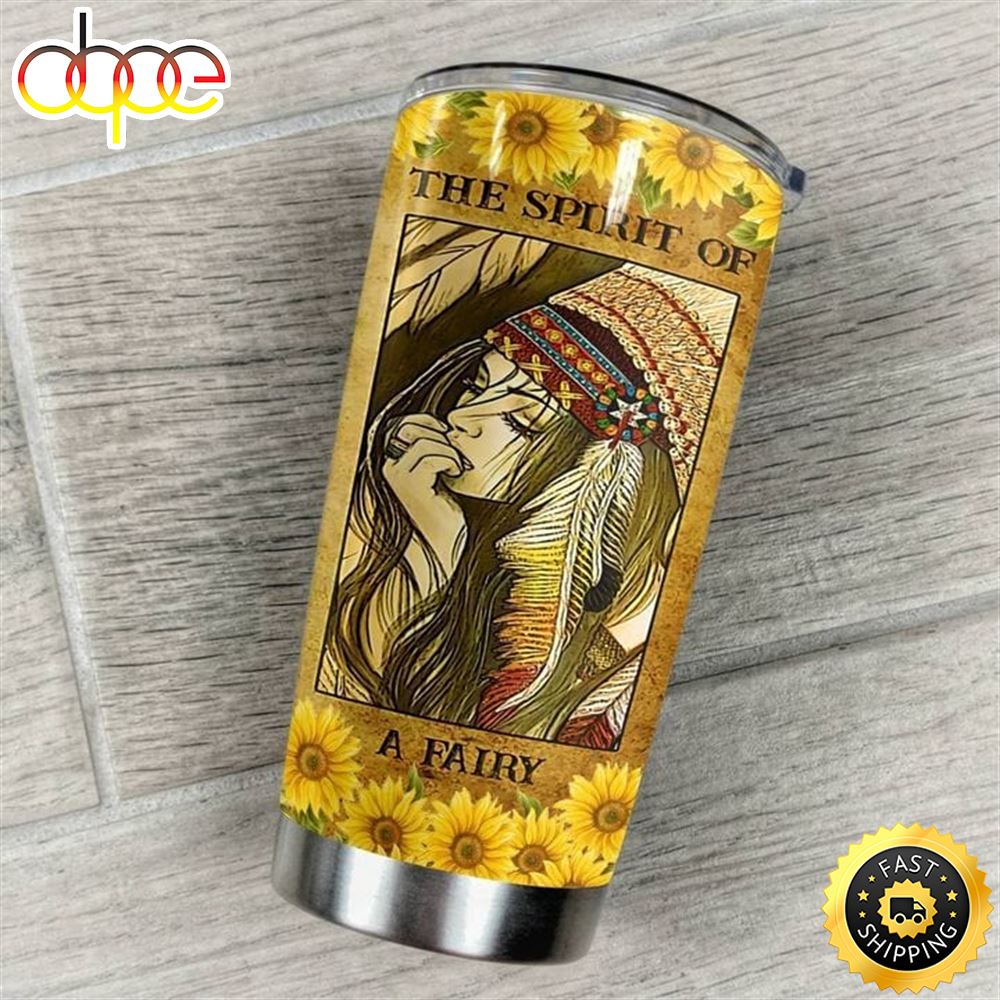 The Spirit Of A Fairy Hippie Stainless Steel Tumbler For Men And Women Tavoyk