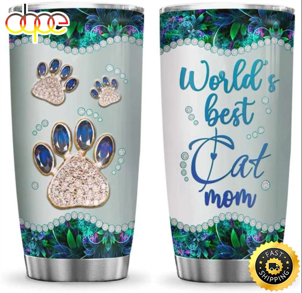Wold S Best Cat Mom Happy Mothers Day Tumbler Pdpi6b