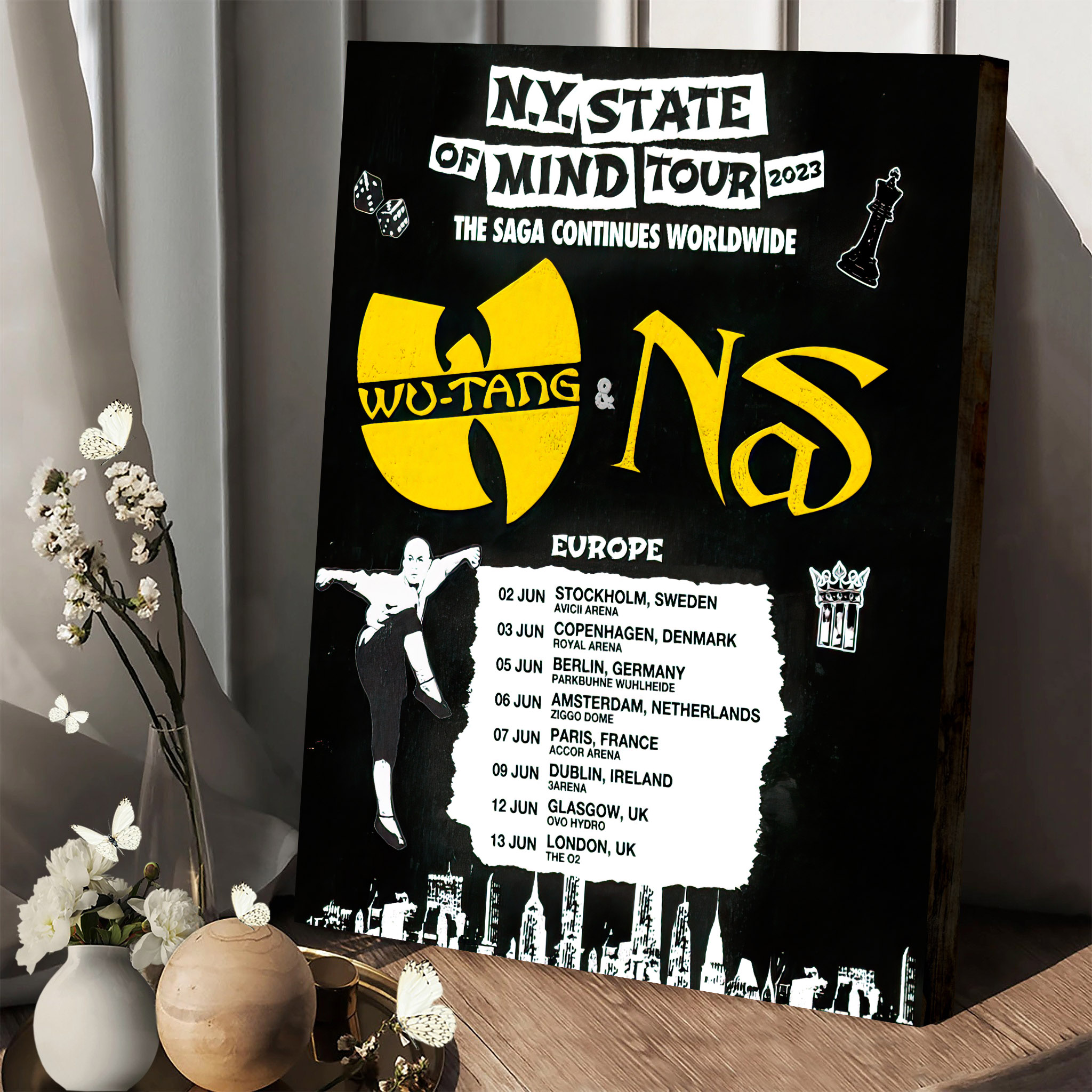 Wu Tang Nas N.Y State Of Mind Tour 2023 The Saga Continues Worldwide Europe 1.2 1