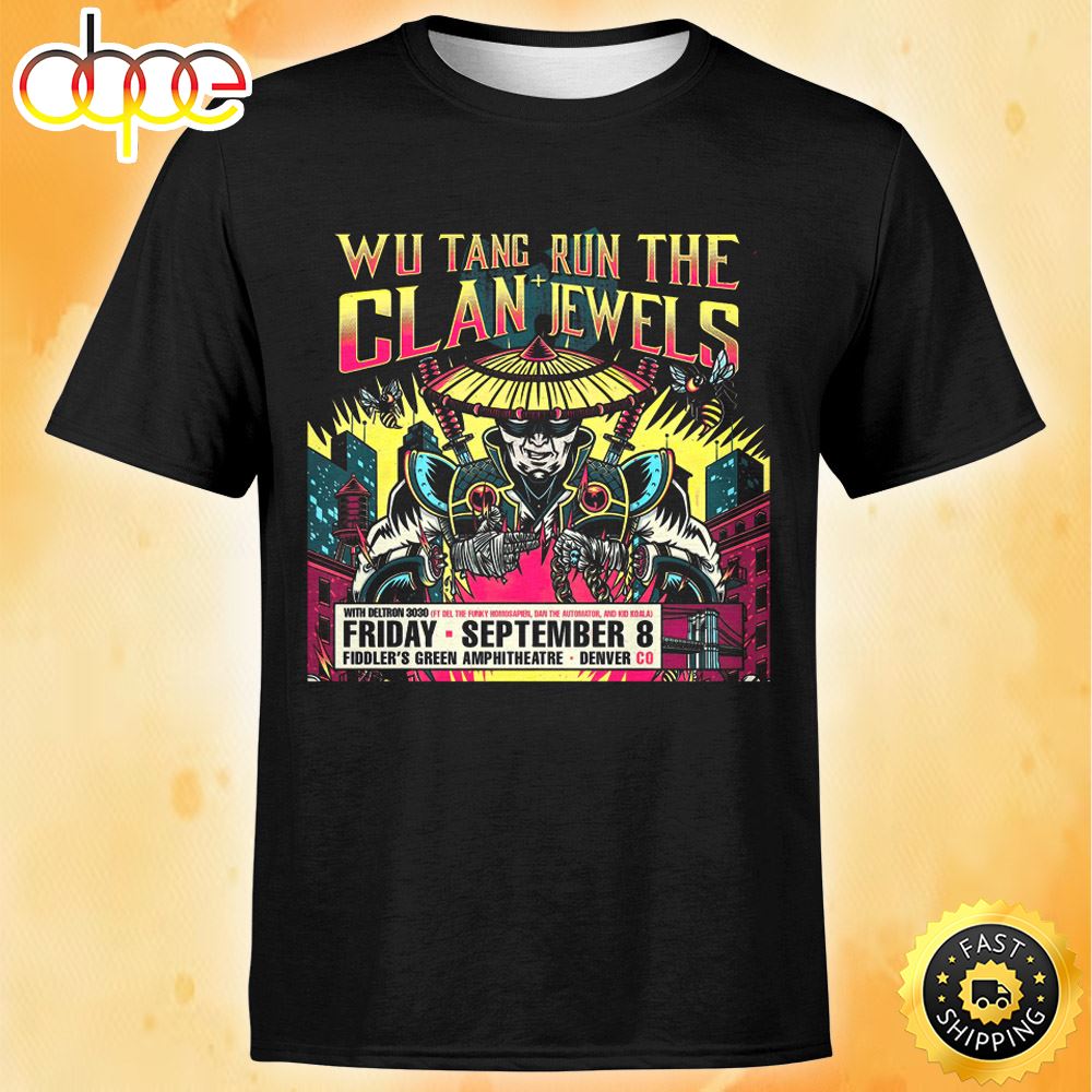 Wu - Tang Clan And Run The Jewels September 8th Tour 2023 Unisex Tshirt