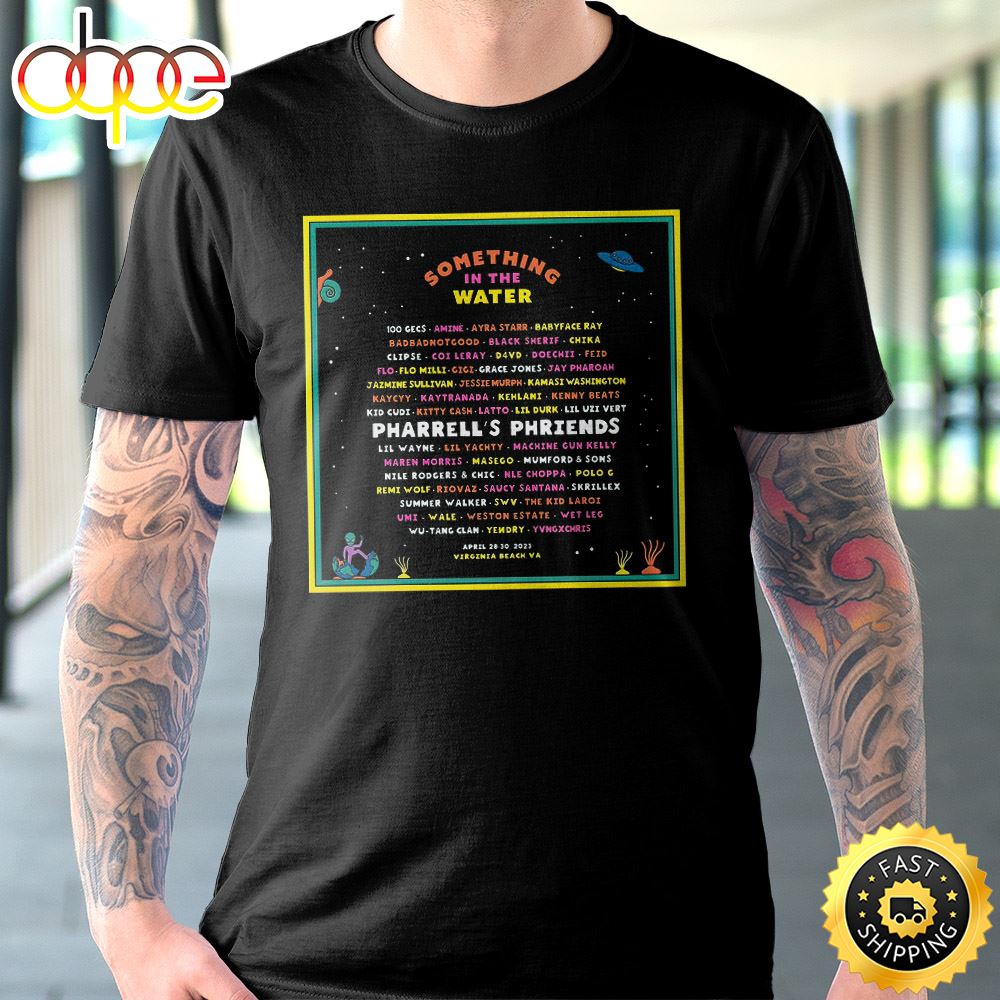 Wutang Clan & Nas N.Y State Of Mind Tour 2023 Something In The Water T-shirt